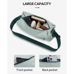 Schoudertas heren schoudertas dames mannenhandtas borsttas crossbody sling bag messenger crossbag multifunctionele tas voor sport reizen pendelen fietsen wandelen, mintgroen, Mediu