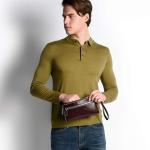 Blue Square Men´s Clutch Mogano
