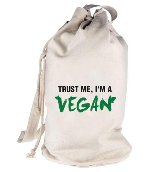shirtstreet24, Trust Me, I 'm A Vegan, bedrukte seesack Schoudertas Schoudertas zak Bag