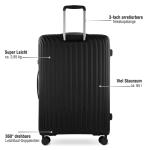 bugatti Hera Reiskoffer met harde schaal met 4 wielen (S, M, L), extra lichte reiskoffer van PP licht en handbagagetrolley, Crème, koffer