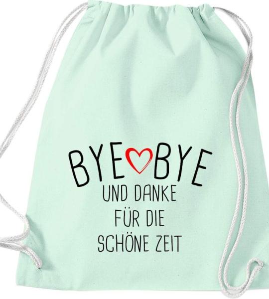 Shirtinstyle Gymtas, bye bye en dank voor de mooie tijd, opvoeder, leraar, leraren, gymtas, tas, schooltas, kleuterschool