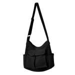 Tibroni Canvas Messenger Bag groot, casual, vintage, esthetisch, crossbody tas met meerdere zakken, schoudertas voor heren met grote capaciteit, voor reizen, werk, school, winkelen
