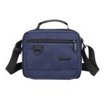 CHDWEY Umhängetaschen für Herren Crossbody Taschen Nylon Männer Handtasche Kleine lässige Reisetasche Klassische Reine Farbe Umhängetasche Hohe Qualität Messenger Bag(Blue)