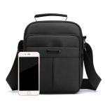 CHDWEY Umhängetaschen für Herren Männer Nylon Tasche Casual Crossbody Tasche for Männer wasserdichte kleine Tragen Umhängetasche Schwarze Reißverschluss Handtasche Reisehack(