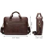 CHDWEY Umhängetaschen für Herren Herren Leder Business Aktentasche, 14-Zoll-Computertasche, Mode-Männer-Umhängetasche(C)