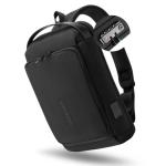Crossbody tas voor mannen en vrouwen kleine crossbody casual reizen kleine sport wandelen fietsen dag tas, Zwart, Medium, Tsa Lock Tas