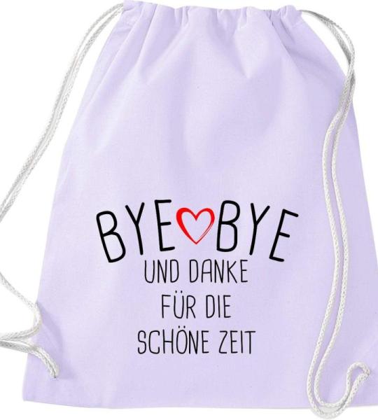 Shirtinstyle Gymtas, bye bye en dank voor de mooie tijd, opvoeder, leraar, leraren, gymtas, tas, schooltas, kleuterschool
