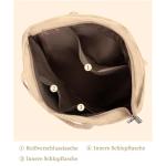 Tote Bag Dames Corduroy shopper tas dames grote schoudertas handtas dames met cosmeticatas voor winkelen, werken, reizen en school, abrikoos