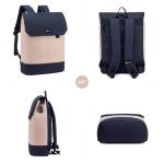 Laptop Rugzak 15,6 Inch Voor Dames, Waterdichte Schooltas met Laptopvak en Usb-oplaadpoort, Anti-diefstal Reisrugzak voor Reizen, College, Kantoor, School, Dagelijks, Roze Donkerbl