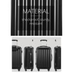 HAUPTSTADTKOFFER Alex Handbagage, 55 x 38 x 23 cm, TSA, 4 wielen, 42 liter, reiskoffer, hardshellkoffer, rolkoffer, boordbagagekoffer, zwart, koffer