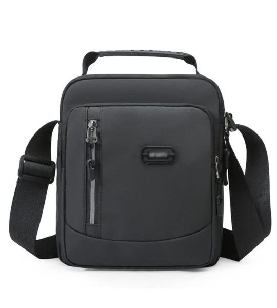 CHDWEY Umhängetaschen für Herren Umhängetasche männliche Mode Männer Tasche Freizeit Crossbody Bag Geschäft Vielseitige Handtasche Teenager Reisen Messenger Bag(Black)