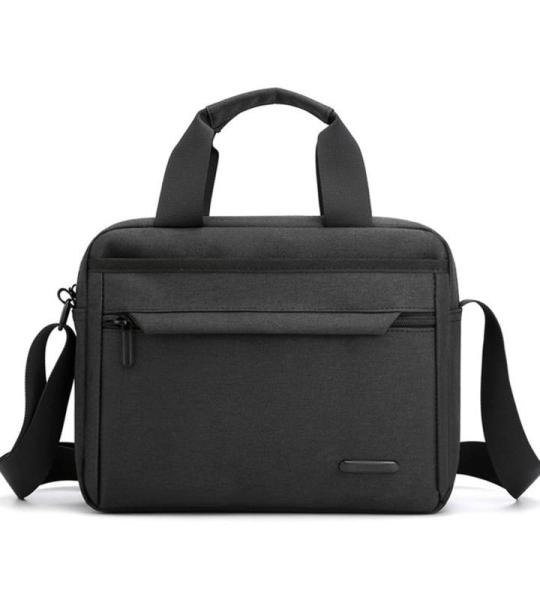 CHDWEY Umhängetaschen für Herren Männer Umhängetasche Aktentasche Crossbody Bag Hohe Qualität Mann Laptop Messenger Bag Nylon Lässige Männliche Geldbörse Handtaschen(Black)