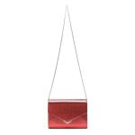 Vrouwen Clutch Bag Glitter Avondtas Met Ketting Riem Speciale Envelop Clutch Schoudertas voor Bruiloft Bruids Feest Sparkle Elegante Dames, Bordeaux