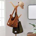 dikkere corduroy draagtas, extra grote capaciteit, handtassen, schoudertassen met rits, corduroy draagtas voor dames, meisjes, boodschappentas voor werk, school, college, dagelijks