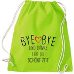 Shirtinstyle Gymtas, bye bye en dank voor de mooie tijd, opvoeder, leraar, leraren, gymtas, tas, schooltas, kleuterschool