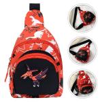 Dinosaurus Patroon Sling Bag Mini Schoudertas Crossbody Sling Borsttas voor Kids Jongens Reizen Dagelijks Gebruik