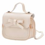 Rucksack Viele Taschen -Umhängetasche für kleine Mädchen, eine Umhängetasche, einfarbig, Bowknot, Mode, Schulter, Kinder Taschen Von Zwei Blau