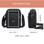 - Schoudertas voor heren - Schoudertas van nylon - Elegante praktische tas - Sport Werk Telefoon Reizen - Zwart, Schoudertas, Eén maat, Schouderriem