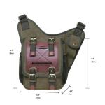 KAUKKO Canvas Tactical Vintage Borsttas Tactical Schoudertas