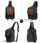 KAUKKO Canvas Tactical Vintage Borsttas Tactical Schoudertas
