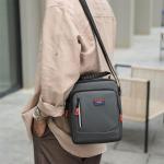 CHDWEY Umhängetaschen für Herren Umhängetasche Männer wasserdichte Nylon-Tasche Mode Große Kapazität Männer Körpertasche Busniess Männer Handtasche Messenger Bag(Grijs)