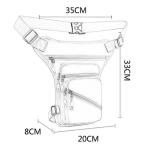 Waterdichte Motortas Beentas Heuptas Sport Fanny Pack Portemonnee Voor Running Outdoor Fietsen Reizen (Grijs)