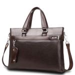 CHDWEY Umhängetaschen für Herren Männer Beutel-Qualitäts-Classic Leder Mann-Aktenkoffer der Männer Geschäfts Handtaschen-Kurier-Beutel-Computer-Laptop-Tasche(2)