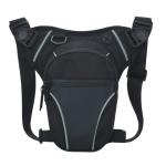 YDYAENIO Motorrad Beintasche Herren Beintasche for Männer und Frauen, Oberschenkeltasche mit Beingurt, wasserdichte Gürteltasche(Black)