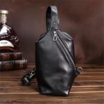 Borsttas heren trendy rugzak mode enkele schouder schoudertas casual sport herentas (B 18 x 28 x 10 cm)