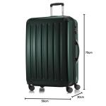 HAUPTSTADTKOFFER Alex Handbagage, 55 x 38 x 23 cm, TSA, 4 wielen, 42 liter, reiskoffer, hardshellkoffer, rolkoffer, boordbagagekoffer, bosgroen, koffer