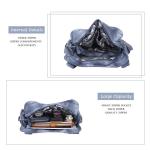 Ruime Mode Hobo Dames Handtassen Dames Portemonnee Satchel Schoudertassen Tote Gewassen Lederen Tas, Blauw, Eén maat
