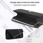 Dames clutch kettingtas elegante enveloptas tas avondtas crossbody kleine handtas voor bruiloft party banket feestdagen bruidstas, zilver