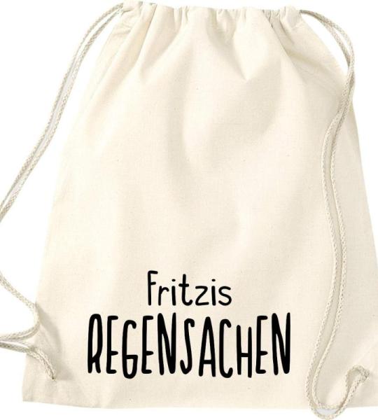 Shirtinstyle Gymtas, regenspullen met wensnaam, kinderdagverblijf, school, vrije tijd, gymtas tas tas