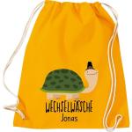 ShirtInStyle Kindergymtas, grappige dieren schildpad, verwisselbaar ondergoed met tekst naar wens, kinderen, dierentuin kinderdag familie, gymtas