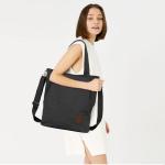 Shopper schoudertas voor dames, middelgroot, groot, met ritssluiting, grote werktas, handtas, schoudertassen voor werk, reizen, winkelen, school en dagelijks gebruik, zwart
