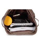 callmo Rugzak voor dames, damesmode, effen, stof, grote capaciteit, schooltas, verstelbare schouderriem, waterdichte ritssluiting, kleine voor vrouwen (groen, eenheidsmaat)