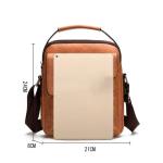 CHDWEY Umhängetaschen für Herren Männliche Handtasche Messenger Bag Luxus Geschäftsmann Handtasche Umhängetasche Pu. Kleine Crossbody-Tasche aus Leder Männer stilvolle Freize