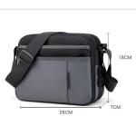 CHDWEY Umhängetaschen für Herren wasserdichte Nylon Umhängetasche for Männer Casual Small Business Messenger Bag Tragbare Multi-Tasche Reise Vielseitige Tasche Sack(Green)