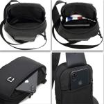 Multifunctionele Crossbody Tas, Anti Diefstal Borsttas Voor Heren, Meerdere Zakken Schoudertas, Waterdichte Sling Rugzak, voor Wandelen, Reizen enz