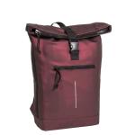 New Rebels Unisex Mart - New York Rolltop Backpack 16l rugzak, Metallic Bourgondië