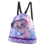Personalisierbare Kindertasche mit Kordelzug und Reißverschlusstasche, PE-Beutel, Schwimmen, Fußball, Fitnessstudio, Schultasche für Jungen und Mädchen