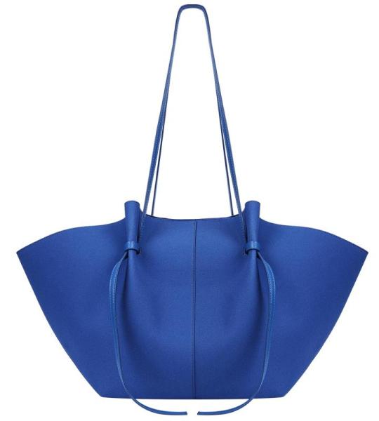 Handtas Tote Bag kunstleer grote capaciteit shopper tas schoudertas grote hengseltas shopping bag met twee meerval haren draagtas voor winkelen zwart, A2-blauw, 56