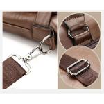 CHDWEY Umhängetaschen für Herren Hohe Kapazität schwarzer männlicher Messenger Bag Männer Aktentasche for Dokument Laptop Computer Handtasche A4 14 Zoll Computertasche(Khaki)