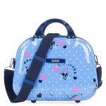 SKPAT - Große Reisetasche für Kinder mit Polycarbonatdruck. Toilettentasche. Bequem, widerstandsfähig und leicht. Mit Spiegel 131435, Farbe Blau