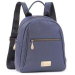 - Dames Klein Leer Rugzaktas- Losse Rugtas - Verstelbare Riemen - ZOEY - Blauw