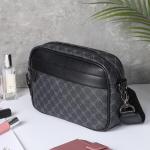GSenhui Kleine schoudertas voor heren, leer, moderne tassen met brede schouderriem, crossbody tas met ritssluiting, voor zakelijk en dagelijks gebruik