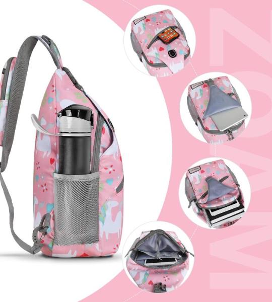 ZOMAKE Borstzak Sling Bag voor heren, diefstalbestendig, crossbody tas voor mannen en vrouwen, schoudertas voor outdoor, fietsen, reizen, wandelen