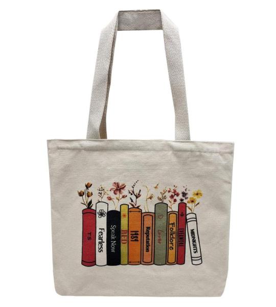 Draagtas, Draagtassen Dames, Boodschappentas, Schoudertas Stoffen Tas, Katoenen Tas, Jute Tas, Met Vintage Print, Canvas Tote Bag om te winkelen School
