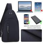 JSTHHTT Gym Shoulder Bags: Sling Bag Dames Klein, Sling Rugzak Dames, Enorm Rugzak - Sportschoudertas voor Mannen en Vrouwen, Borstzak Heren Dames - Ideaal voor Reizen, Sport en Vr