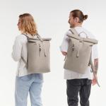 Rugzak Rolltop 2.0 Lite van Ocean Impact plastic, waterdichte laptoprugzak met uitneembare 15 inch laptoptas, 26 liter vulvolume, rolrugzak, Scallop, Eén Maat
